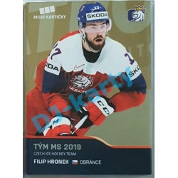2020 MK reprezentace Filip Hronek Tým MS 2019 #53 Gold Promo