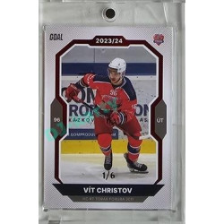 2023/24 Goal cards Chance Liga 2. série #265 Vít Christov Red 1/6