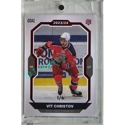 2023/24 Goal cards Chance Liga 2. série #265 Vít Christov Red 1/6