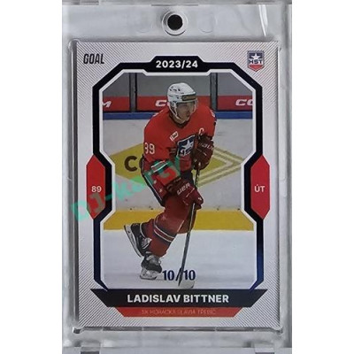 2023/24 Goal cards Chance Liga 1. série #037 Ladislav Bittner Blue 10/10