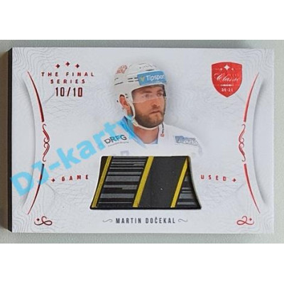 2021/22 OFS The Final Series Martin Dočekal #STI-DOM 10/10 Game Used Stick Red