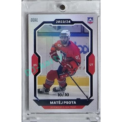 2023/24 Goal cards Chance Liga 1. série #038 Matěj Psota Blue 10/10