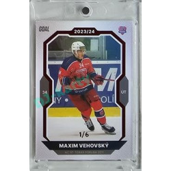 2023/24 Goal cards Chance Liga 2. série #266 Maxim Vehovský Red 1/6