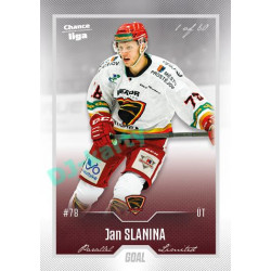 2022/23 Goal Cards Chance Liga 2. série #257 Jan Slanina Silver 1 of 60