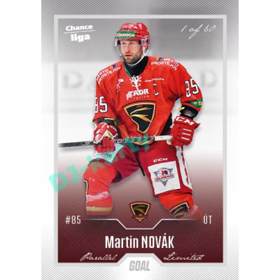 2022/23 Goal Cards Chance Liga 2. série #258 Martin Novák Silver 1 of 60