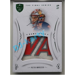 2021/22 OFS The Final Series Petr Mrázek #MEM-ER 1/5 Game Used Emerald