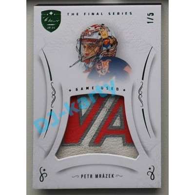 2021/22 OFS The Final Series Petr Mrázek #MEM-ER 1/5 Game Used Emerald