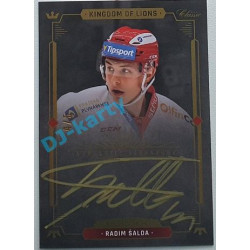 2021 OFS Kingdom of Lions Radim Šalda #A06 4/5 Authentic Signature GOLD