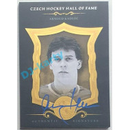 2022 LC Síň slávy českého hokeje UPDATE Arnold Kadlec #SSCH-AKA 06/20 Black Authentic Signature Blue