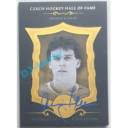 2022 LC Síň slávy českého hokeje UPDATE Arnold Kadlec #SSCH-AKA 06/20 Black Authentic Signature Blue