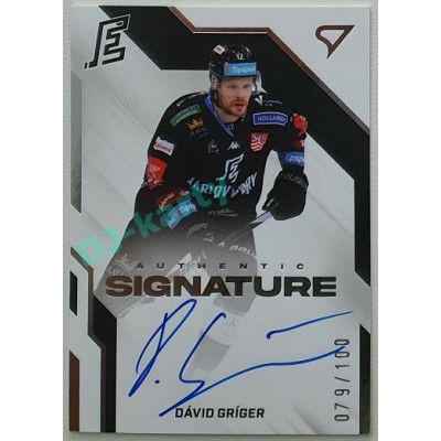 2022/23 Sportzoo ELH 1. série #AS2-DG Dávid Gríger Signature level 2 xxx/100