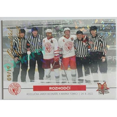 2022/23 Goal Cards Chance Liga 1. série #45 rozhodčí Rozlučka Slavia Parallel 09/19