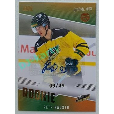 2022/23 Goal Cards Chance Liga 2. série #05 Petr Hauser Rookie Autograph xx/49