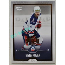 2022/23 Goal Cards Chance Liga 2. série #279 Matěj Novák Expo Gold 1 of 3
