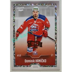 2022/23 Goal Cards Chance Liga 2. série #366 Dominik Hrníčko Expo Rainbow ICE 1/1