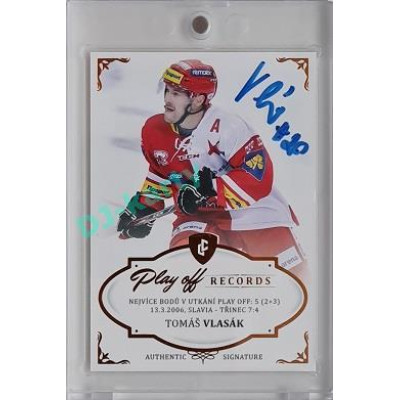 2023 Legendary Cards REKORDY ČESKÉ EXTRALIGY #MPP-08 Tomáš Vlasák Play Off Authentic Signature 13/13
