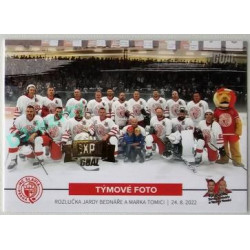 2022 Goal Cards Rozlučka Jardy Bednáře a Marka Tomici #46 týmové foto Expo Gold 1of3