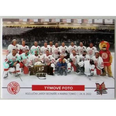 2022 Goal Cards Rozlučka Jardy Bednáře a Marka Tomici #46 týmové foto Expo Gold 1of3