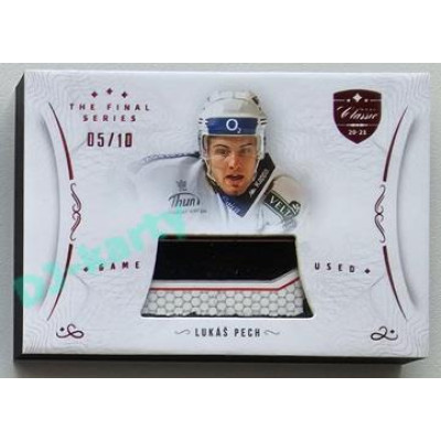 2021/22 OFS The Final Series Lukáš Pech #STI-PEL 05/10 Game Used Stick Red