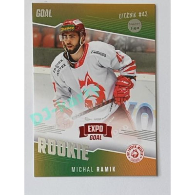 2022/23 Goal Cards Chance #RO-14 Michal Ramik Rookie Expo x/3