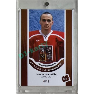 2023 MK reprezentace #P-35 Viktor Ujčík 1998 Portraits - 25 years anniversary BRONZE 4/10