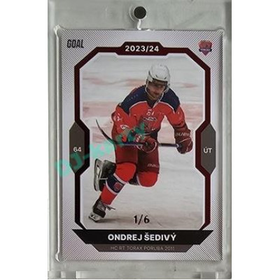 2023/24 Goal cards Chance Liga 2. série #268 Ondrej Šedivý Red 1/6