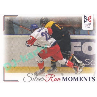 2023/24 Legendary Cards Hlinka Gretzky Cup Young Lions #SRM-25 Lisler proti Němcům skóroval a asistoval Silver Run Moments