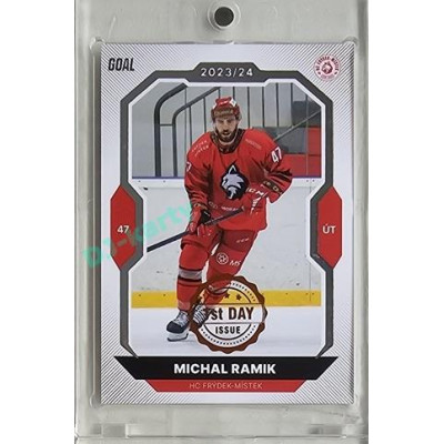 2023/24 Goal cards Chance Liga 1. série #123 Michal Ramik 1st day of issue