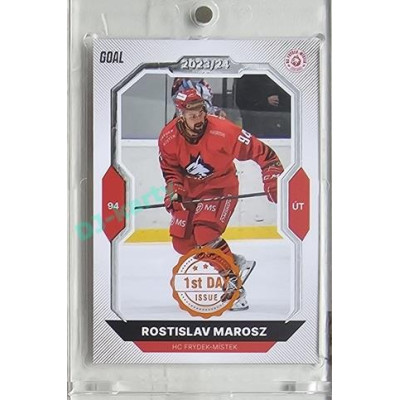 2023/24 Goal cards Chance Liga 1. série #124 Rostislav Marosz 1st day of issue