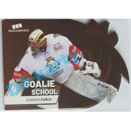 2020 MK reprezentace Dominik Furch #9 35/50 Goalie School Die-cut Red