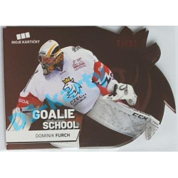 2020 MK reprezentace Dominik Furch #9 35/50 Goalie School Die-cut Red