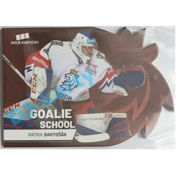 2020 MK reprezentace Patrik Bartošák #5 Goalie School Die-cut Red Retail