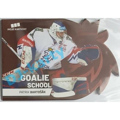 2020 MK reprezentace Patrik Bartošák #5 Goalie School Die-cut Red Retail