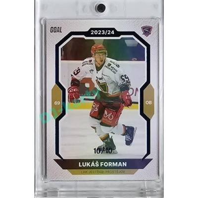 2023/24 Goal cards Chance Liga 1. série #049 Lukáš Forman Blue 10/10