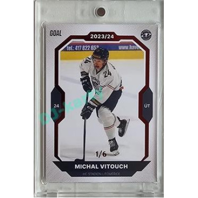 2023/24 Goal cards Chance Liga 2. série #277 Michal Vitouch Red 1/6