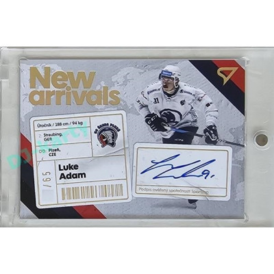 2023/24 Sportzoo ELH 1. série #NAS-LA Luke Adam New Arrival Auto 60/65