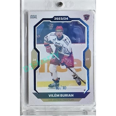 2023/24 Goal cards Chance Liga 1. série #050 Vilém Burian Blue 10/10