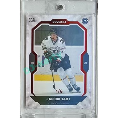 2023/24 Goal cards Chance Liga 2. série #278 Jan Cikhart Red 1/6