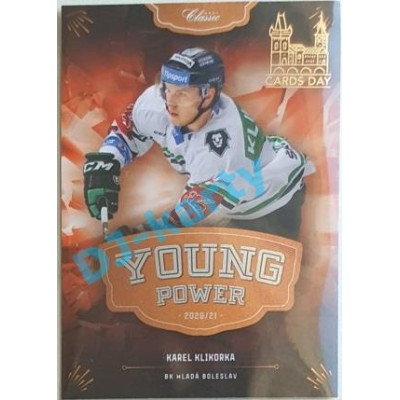 2020/21 OFS 1. série Karel Klikorka #YP-16 x/3 Young Power CARDS DAY