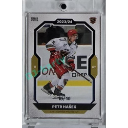 2023/24 Goal cards Chance Liga 1. série #051 Petr Hašek Blue 10/10