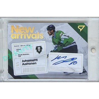 2023/24 Sportzoo ELH 1. série #NAS-JA Juhamatti Aaltonen New Arrival Auto 59/65