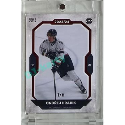 2023/24 Goal cards Chance Liga 2. série #284 Ondřej Hrabík Red 1/6