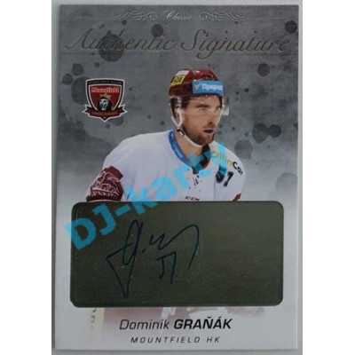2017/18 OFS Dominik Graňák #AS-44 11/29 Authentic Signature Platinum
