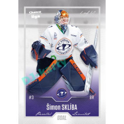 2022/23 Goal Cards Chance Liga 2. série #260 Šimon Sklíba Silver 1 of 60