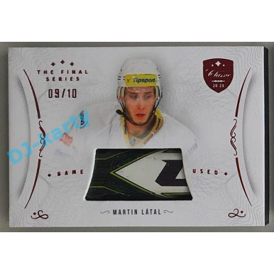 2021/22 OFS The Final Series Martin Látal #STI-LAM 09/10 Game Used Red