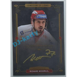 2021 OFS Kingdom of Lions Richard Nedomlel #A08 4/5 Authentic Signature GOLD