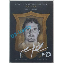 2022 LC Síň slávy českého hokeje UPDATE Milan Hejduk #SSCH-MHE 2/6 Black Authentic Signature White