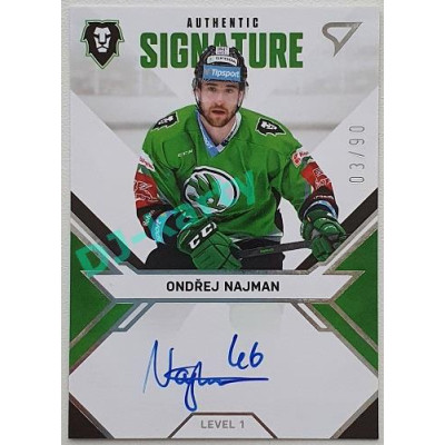 2021/22 Sportzoo TIPSPORT ELH Ondřej Najman #SL1-ON 03/90 Signature level 1