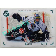 2021/22 Legendary Cards SAVES HELP MEMORABILIA SERIES #SMH-10 Marek Mazanec Saves Moments History Turquoise 12/19
