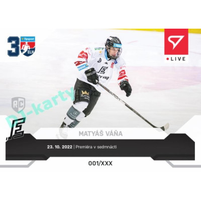 2022/23 Sportzoo ELH LIVE #L-026 Matyáš Váňa xx/44